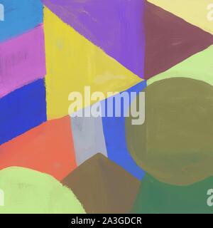 Abstrakte farbenfrohe Hintergrund. Digitale Malerei Stockfoto