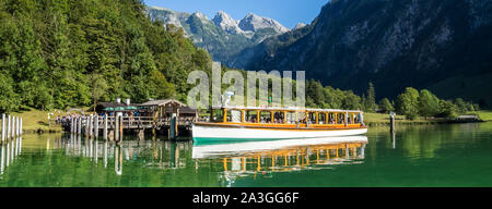 Koeniggsee Boot in Deutschland Stockfoto