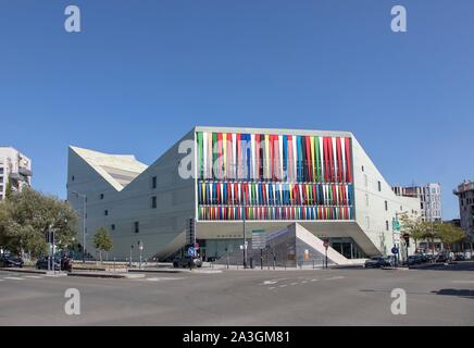 Frankreich, Nord, Lille, Stephane Hessel Haus, modernes Gebäude, das im Jahr 2016 von dem Architekten Julien De Smedt, Jugendherberge und andere Infrastruktur Stockfoto