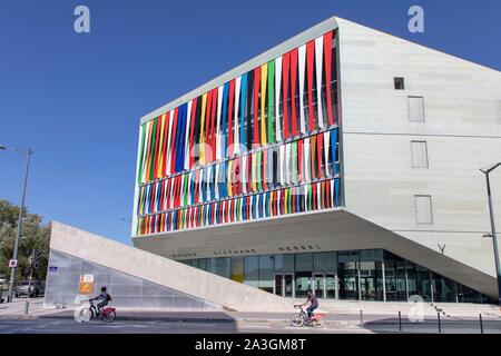 Frankreich, Nord, Lille, Stephane Hessel Haus, modernes Gebäude, das im Jahr 2016 von dem Architekten Julien De Smedt, Jugendherberge und andere Infrastruktur Stockfoto