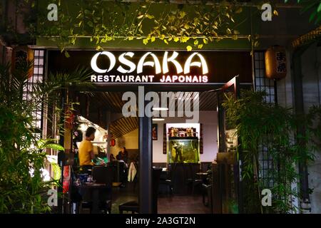Frankreich, Cote d'Or, Dijon, Bereich als Weltkulturerbe von der UNESCO, das japanische Restaurant Osaka Stockfoto