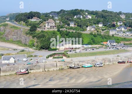 Frankreich, Manche, Barneville Carteret, Hafen von Carteret Stockfoto