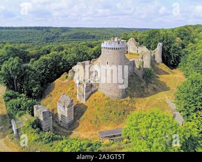 Frankreich, Seine Maritime, Paris, Robert Le Diable Schloss (Luftbild) Stockfoto