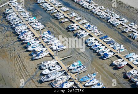 Frankreich, Manche, Barneville Carteret, Hafen von Carteret Bezug: Stockfoto