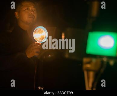 Takiya - ryo Unterwasserjagd auf See Hanama, Hamamatsu, Japan Stockfoto