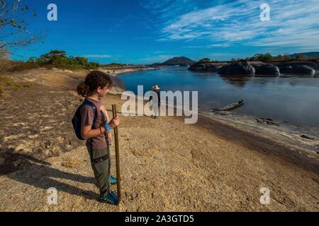 Kolumbien, Vichada, Puerto Carreno, Ventana finden auf der Orenoco Flusses Stockfoto