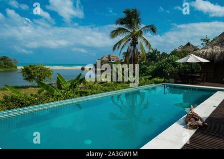 Kolumbien, Sierra Nevada de Santa Marta, Parc Tayrona, Maloka Barlovento Hotel Stockfoto