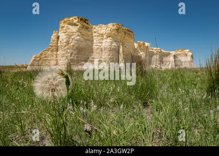 Denkmal Felsen, Kansas. National Natural Landmark. Stockfoto