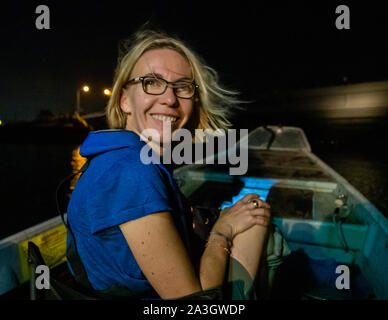 Takiya - ryo Unterwasserjagd auf See Hanama, Hamamatsu, Japan Stockfoto