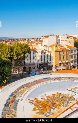 Frankreich, Pyrenees Orientales, Perpignan, Blick auf die Altstadt Stockfoto
