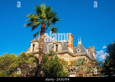 Frankreich, Pyrenees Orientales, Perpignan, Herrenhaus in die Allee von General de Gaulle Stockfoto