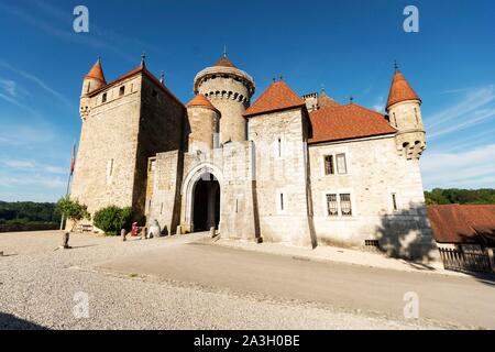 Frankreich, Haute Savoie, Lovagny, Montrottier Castel (13.-15. Jahrhundert), florimontane Akademie Stockfoto