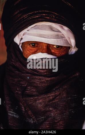 Algerien, Tamanrasset, Porträts von Tuareg an Tafsit Partei Stockfoto