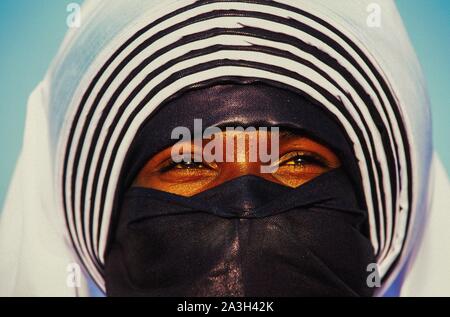 Algerien, Tamanrasset, Porträts von Tuareg an Tafsit Partei Stockfoto