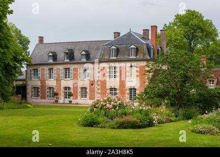 Frankreich, Loiret, Montbarrois, Parc du Manoir de la Javeliere (Javeliere Manor House Park), Herrenhaus Stockfoto