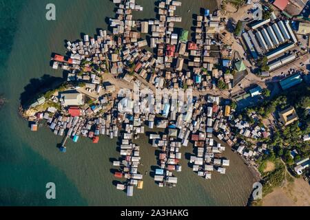 Papua-neuguinea, Golf von Papua Region, National Capital District, National Capital District, Stadt von Port Moresby, Koki, Koki Dorf (Luftbild) Stockfoto