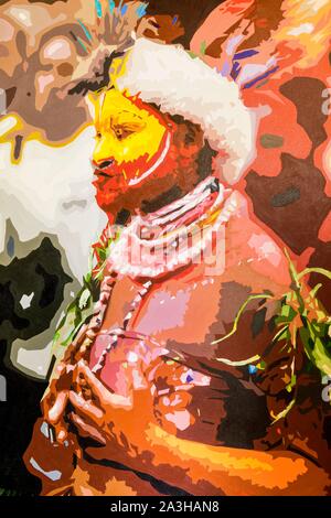 - Papua-New Guinea, nationalen Capitale Bezirk, Port Moresby, Galerie PNG Fine Art Gallery Stockfoto
