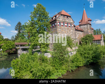Wenzel Schloss auf der Pegnitz in Deutschland Bayern Stockfoto