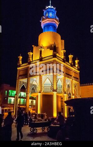 China, Xinjiang autonome Region, Kashgar, kommerzielle Arcade der islamischen Architektur Stockfoto