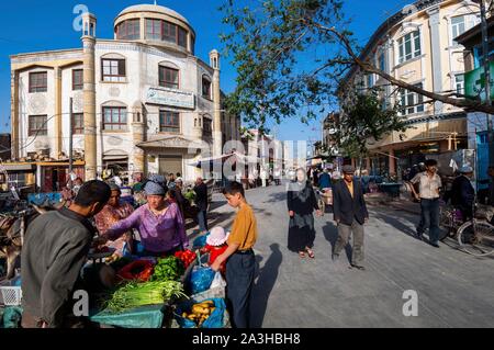 China, Xinjiang autonome Region, Kashgar, Altstadt, Markt Stockfoto