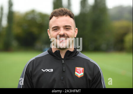 29. September 2019, Wales Herren Rugby League 9 WM-Training am Sonntag, den 29. September 2019 an der Rydal Penrhos Schule in Colwyn Bay; Connor Davies von Wales Rugby League Stockfoto