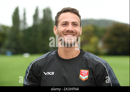 29. September 2019, Wales Herren Rugby League 9 WM-Training am Sonntag, den 29. September 2019 an der Rydal Penrhos Schule in Colwyn Bay, Lloyd Weiß von Wales Rugby League Stockfoto