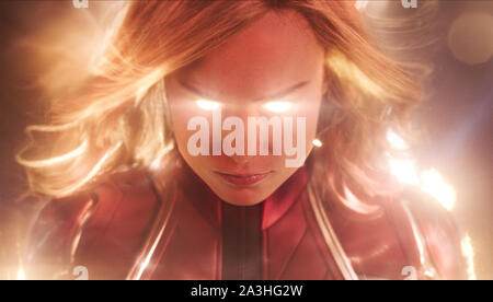 CAPTAIN MARVEL 2019 Walt Disney Pictures/Marvel Studios Film mit Brie Larson Stockfoto