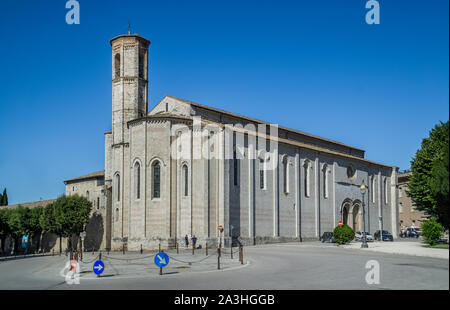 San Francesco Kirche aus der zweiten Hälfte des 13. Jahrhunderts, Gubbio, Umbrien, Italien Stockfoto