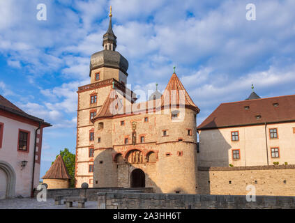 Festung Marienberg (Festung Marienberg), ein Symbol der Stadt und Wahrzeichen, Würzburg, Franken, Nordbayern, Deutschland Stockfoto