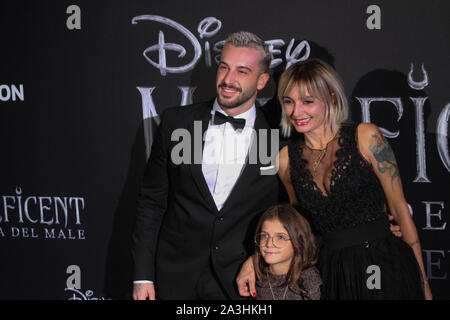 Italien. 07 Okt, 2019. Gast während der Europäischen Premiere der Disney Film Malefiz bewirtet an Auditorium Via della Conciliazione in Rom (Foto von Paolo Pizzi/Pacific Press) Quelle: Pacific Press Agency/Alamy leben Nachrichten Stockfoto