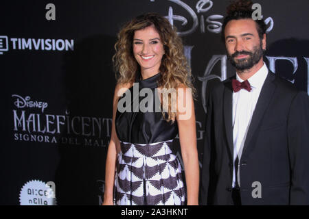 Italien. 07 Okt, 2019. Gast während der Europäischen Premiere der Disney Film Malefiz bewirtet an Auditorium Via della Conciliazione in Rom (Foto von Paolo Pizzi/Pacific Press) Quelle: Pacific Press Agency/Alamy leben Nachrichten Stockfoto