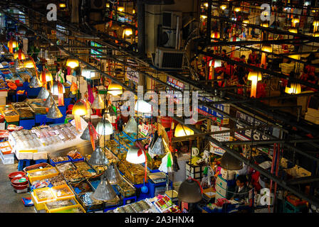 Noryangjin Fischerei Großhandelsmarkt Stockfoto