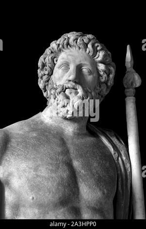 Zeus, der Gott des Himmels, Gott des Himmels, Meister des Olymp. Inspiriert von einer griechischen Statue. 2. Jahrhundert AC. Borghese Collection. Griechisch, Griechenland, Römisches, Italien. Stockfoto