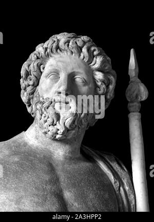 Zeus, der Gott des Himmels, Gott des Himmels, Meister des Olymp. Inspiriert von einer griechischen Statue. 2. Jahrhundert AC. Borghese Collection. Griechisch, Griechenland, Römisches, Italien. Stockfoto