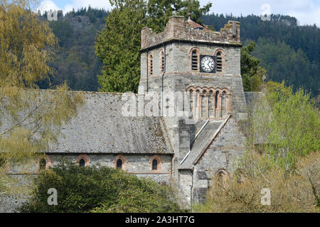 Betws-y-Coed Kirche in Snowdonia National Park, Großbritannien Stockfoto