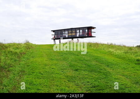 Kunst Omi, ein Freiluft Museum Kunstwerke und Skulpturen in Columbia County in Gent, Upstate New York. Stockfoto