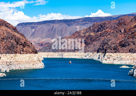 Lake Mead als aus dem Hoover Dam Stockfoto