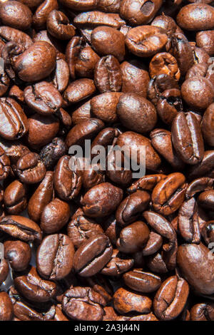Kaffeebohnen Hintergrund Foto. Schönes Bild, Hintergrund, wallpaper Stockfoto