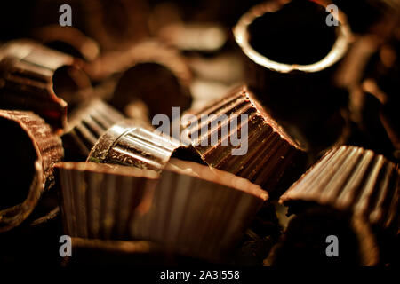 Wenig Schokolade Körbe Stockfoto