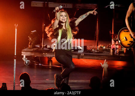 Toronto, Kanada. 06 Okt, 2019. Kanadische Sänger und Songwriter, Avril Lavigne, führt eine ausverkaufte Show in Toronto. Credit: SOPA Images Limited/Alamy leben Nachrichten Stockfoto