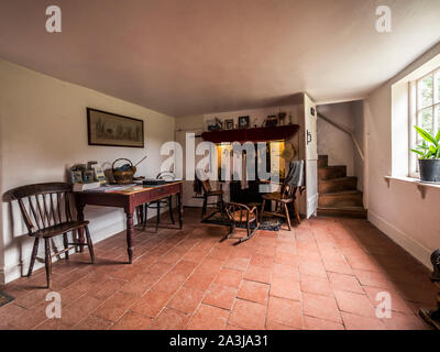 Das Wohnzimmer der Viktorianischen Ära Marshmans Kröte Loch Cottage in der Nähe von Ludham auf der Norfolk Broads Stockfoto