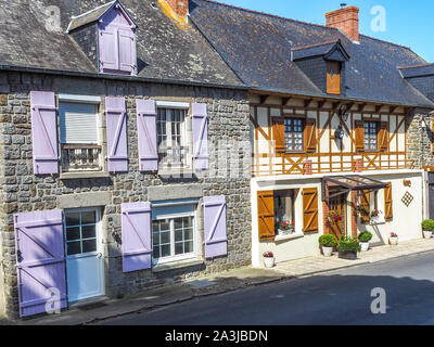 Malerisches Dorf Häuser in der Normandie in Frankreich. Stockfoto