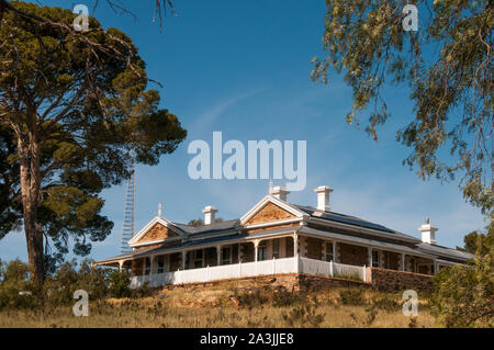 Grand privates Haus im historischen Kupfer Bergbaustadt Burra, South Australia Stockfoto