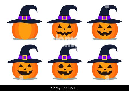 Halloween Lustige Kürbis Stock Vektor