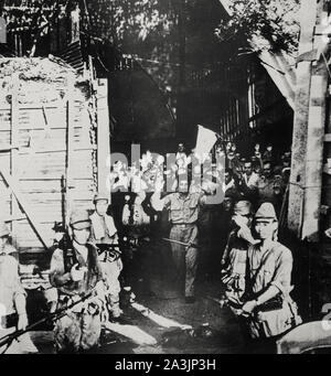 Der amerikanischen Truppen auf Corregidor, philippinische Inseln, Mai 1942 Übergabe Stockfoto