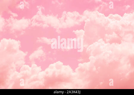 Himmel Wolke rosa Liebe süße Liebe Farbton für Hochzeit Karte Hintergrund. Stockfoto