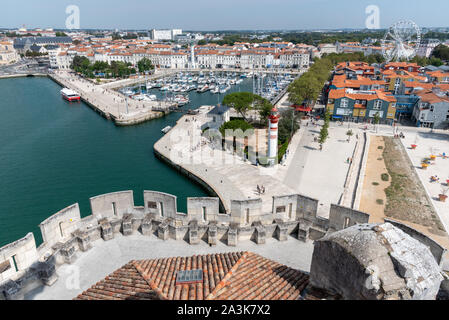 Die historische Stadt von La Rochelle in Westfrankreich Stockfoto