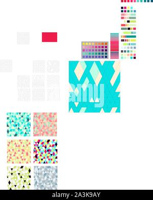 Moderne, elegante Textur mit Schwarzweiß-Gitter. Geometrische Raster. Einfache Grafik Design. Trendy Geometrie. Stock Vektor