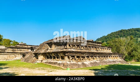 Pyramide von El Tajin, einer Präkolumbianischen archäologischen Stätte in Mexiko Stockfoto