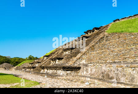 Pyramide von El Tajin, einer Präkolumbianischen archäologischen Stätte in Mexiko Stockfoto